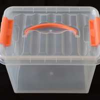 居家收納好幫手——加厚小號透明手提收納箱評測